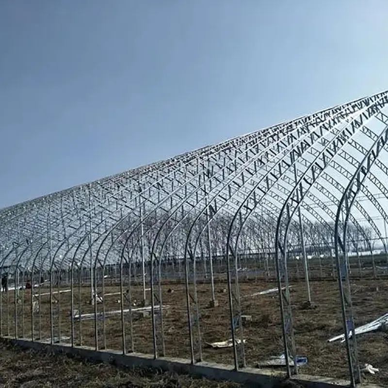 Invernadero solar prefabricado de arco de doble película Invernadero solar prefabricado de arco de doble película